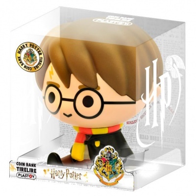 Boneco colecionável plástico de Harry Potter em embalagem transparente