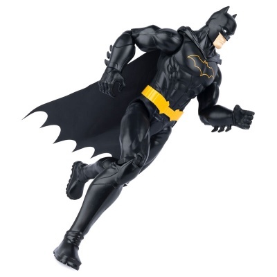 Figurina articulada do Batman em pose de corrida com cinto amarelo