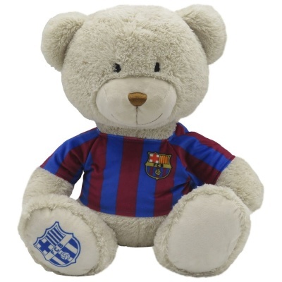 Urso de peluche com camisola do FC Barcelona