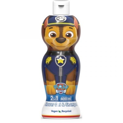 Frasco em forma de personagem PAW Patrol com texto 2 in 1 400 ml Shower Gel & Shampoo