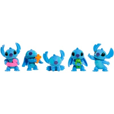 Figuras pequenas do Stitch em várias poses coloridas