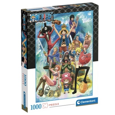 Caixa de puzzle Clementoni 1000 peças com personagens de ONE PIECE