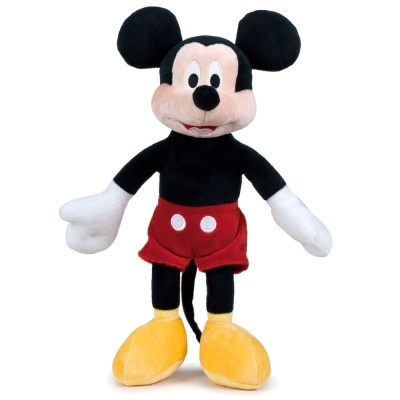 Peluche Mickey Mouse com cores características e fundo branco