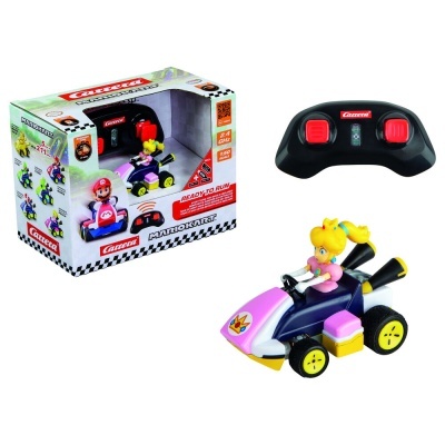 Carrera Mario Kart carrinho de corrida rosa e azul com controlador e embalagem