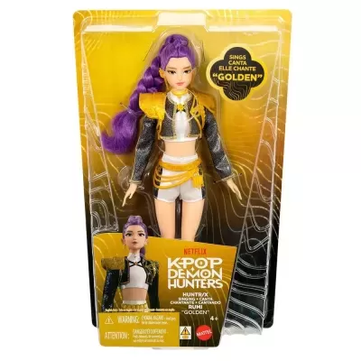 Boneca Rumi Golden KPOP Demon Hunters embalada
