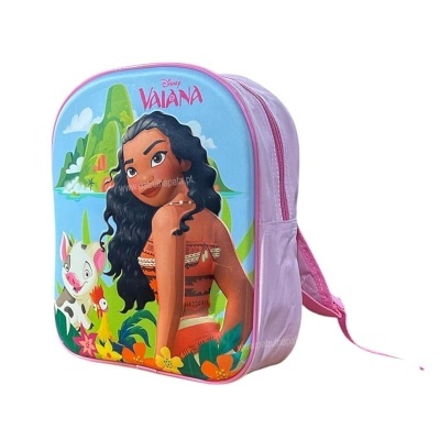 Mochila infantil Disney Valana com personagem e animais coloridos