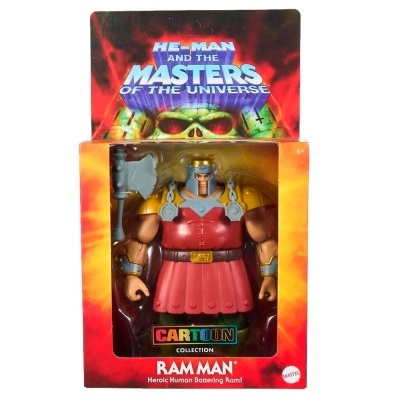 Figura RAM MAN da coleção Cartoon He-Man and the Masters of the Universe em embalagem