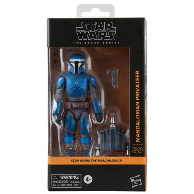 Figura de ação Star Wars Mandalorian Privateer em embalagem