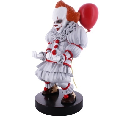 Figura colecionável de palhaço com balão vermelho