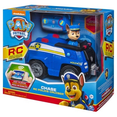 Brinquedo veículo RC PAW Patrol Chase Police Cruiser azul com figura do cão