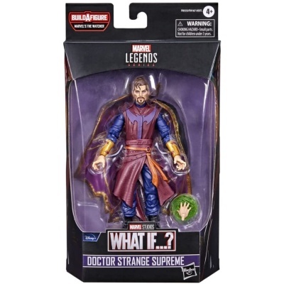 Figura de ação Doctor Strange Supreme em embalagem