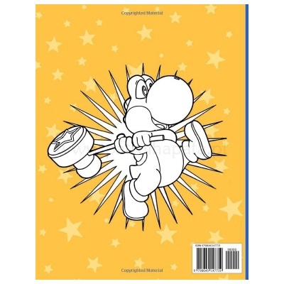 Capa de livro infantil amarela com personagem tipo dinossauro a preto e branco segurando um martelo