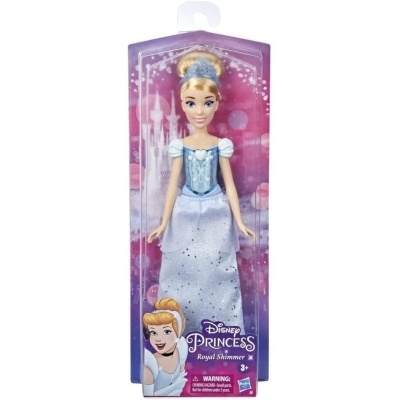Boneca Disney Princess Royal Shimmer da Cinderela em embalagem