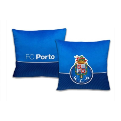 Almofadas azuis FC Porto com texto e emblema