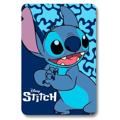 Produto retangular com design do Stitch da Disney em tons de azul