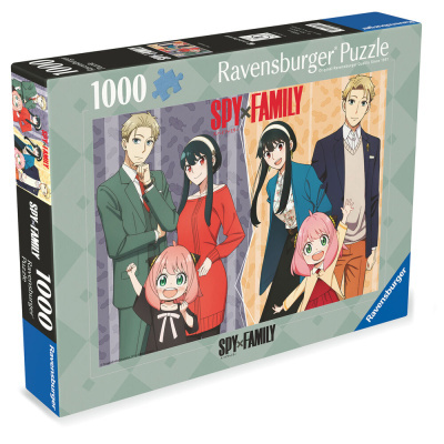 Caixa puzzle Ravensburger 1000 peças com personagens da série Spy x Family