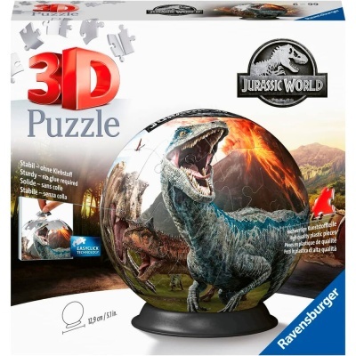 Puzzle 3D Ravensburger Jurassic World globo dinossauros