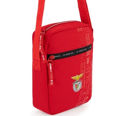 Bolsa vermelha SL Benfica com alça e zíper