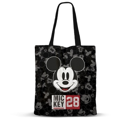 Tote bag preta com estampa do Mickey Mouse