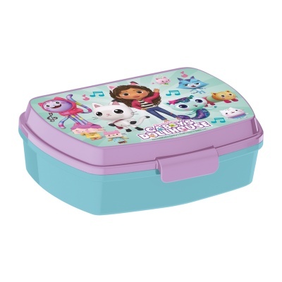 Estojo ou lancheira infantil colorida com personagens animados