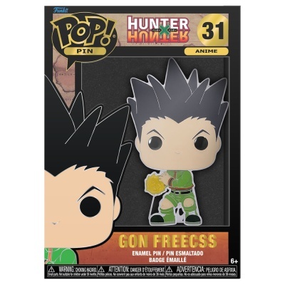 Pin Funko Pop! Gon Freecss de Hunter Hunter na embalagem