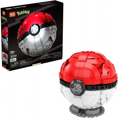 Conjunto Mega Construx Pokémon Jumbo Poké Ball com peça gigante e caixa