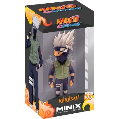 Figura colecionável Kakashi em caixa Naruto Shippuden