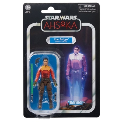 Figura de ação Star Wars Ahsoka Ezra Bridger em embalagem