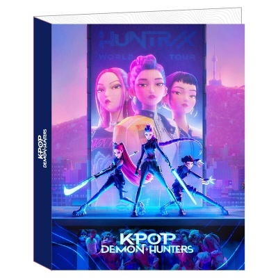 Caixa com ilustração digital KPOP DEMON HUNTERS