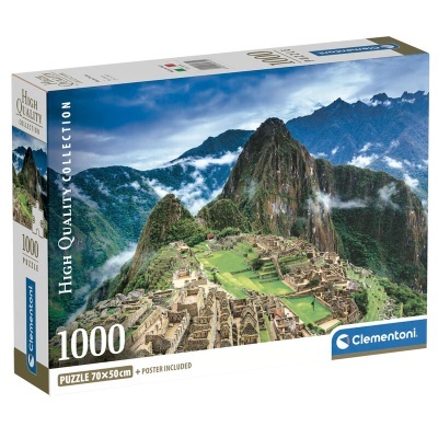 Caixa de puzzle de 1000 peças com imagem de Machu Picchu