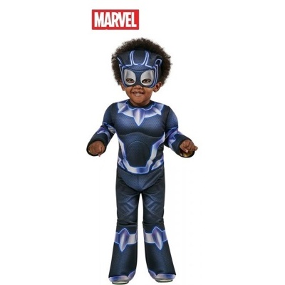 Fato de super-herói Marvel para criança azul escuro com máscara