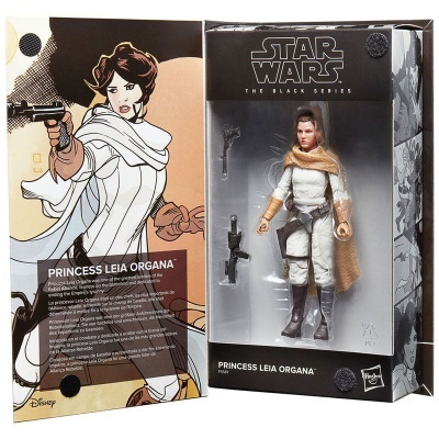 Figura de ação Star Wars Princess Leia Organa na embalagem