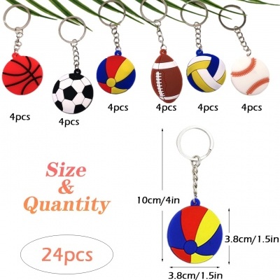 Chaveiros bolas de diferentes desportos e medidas 10cm e 3,8cm