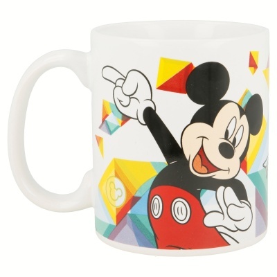 Caneca branca com imagem colorida do Mickey Mouse