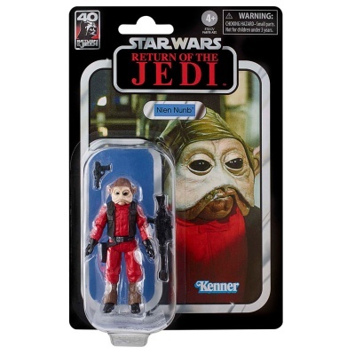 Figura de ação Star Wars Return of the Jedi Nien Nunb na embalagem