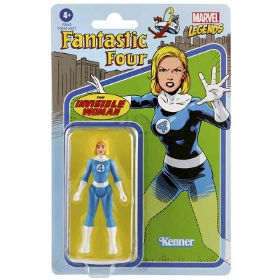 Figura de ação da personagem Invisible Woman de Fantastic Four em embalagem