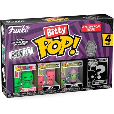 Pack Funko Bitty Pop! Disney com 4 figuras em caixa