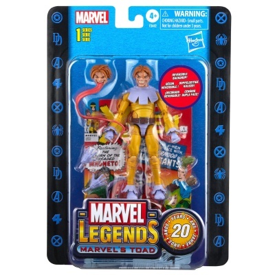 Figura de ação Marvel Legends Marvel's Toad em embalagem azul