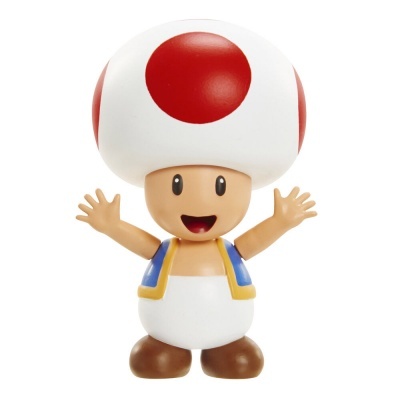 Figura de Toad com cogumelo branco e vermelho