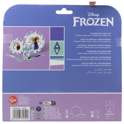 Conjunto de loiça Disney Frozen seguro para micro-ondas
