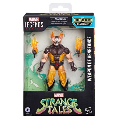 Boneco de ação Marvel Strange Tales Weapon of Vengeance com chamas no pacote
