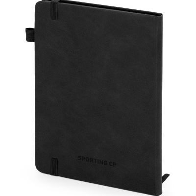 Capa preta para agenda ou livro com texto SPORTING CP.