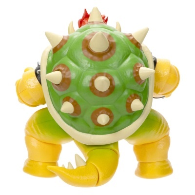 Figura Bowser de costas com carapaça verde e espinhos