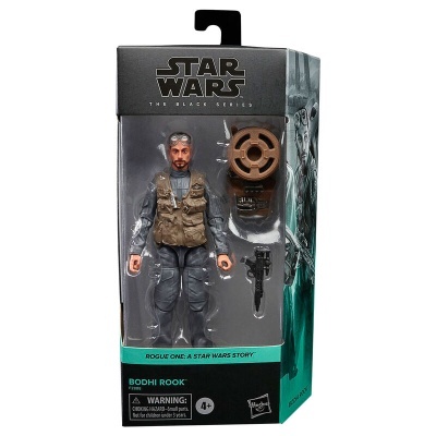 Figura de ação Bodhi Rook Star Wars em embalagem