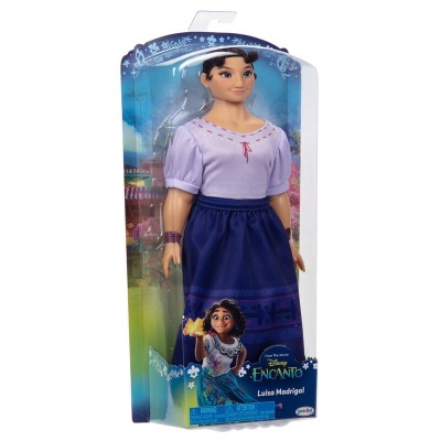 Boneco Luisa Madrigal Disney Encanto com camisa lilás e saia azul