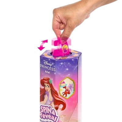 Jogo Disney Princess Ariel com peça cor-de-rosa a rodar no topo