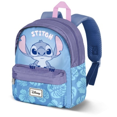 Mochila infantil azul com personagem Stitch da Disney