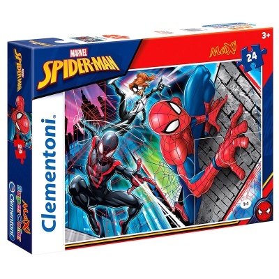 Caixa de puzzle Marvel Spider-Man de 24 peças para crianças.