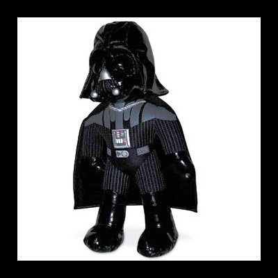 Peluche Darth Vader preto com detalhes cinza e capa