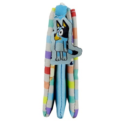Brinquedo para cão tecido colorido com figura de cão azul